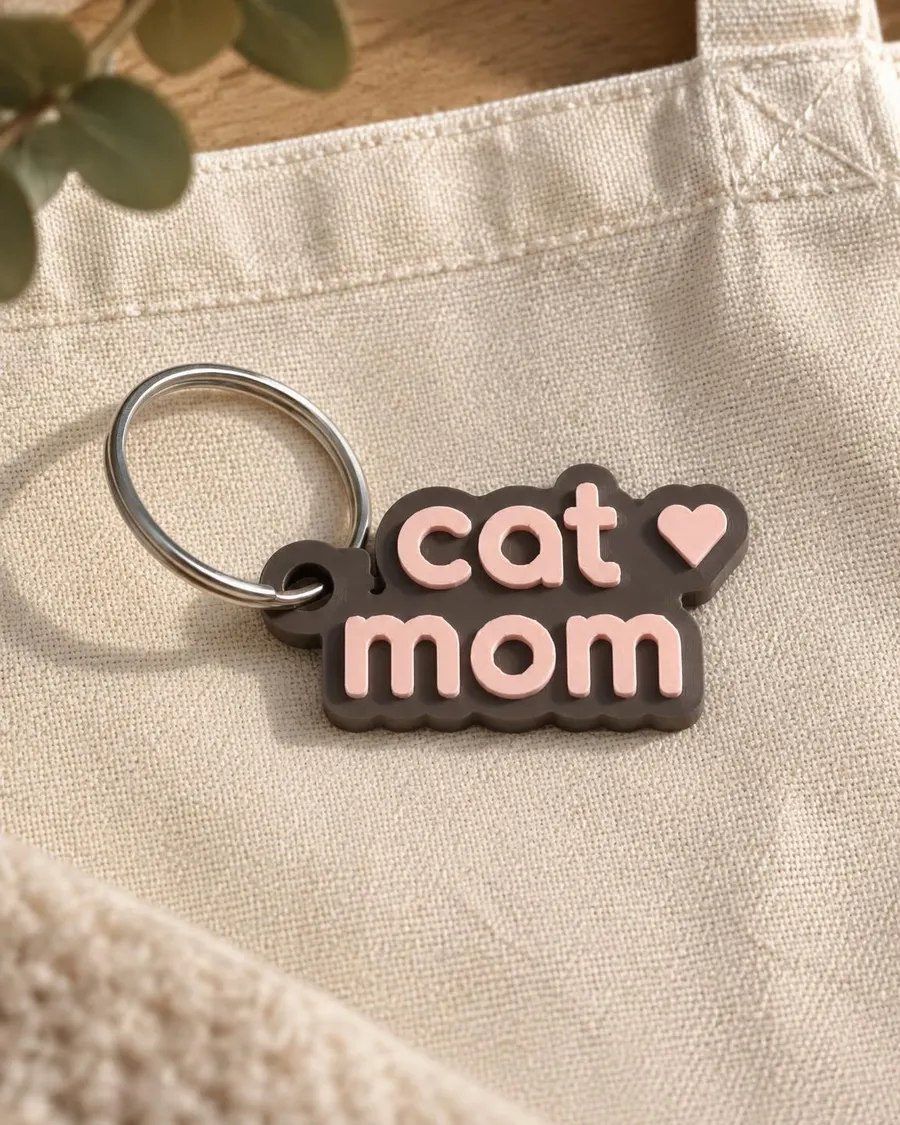 Μπρελόκ «Cat Mom»